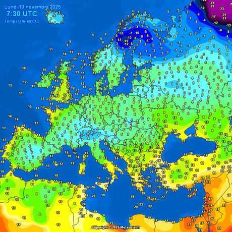 Trenutne temperature vazduha