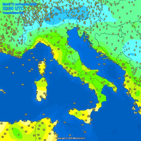 Trenutne temperature vazduha