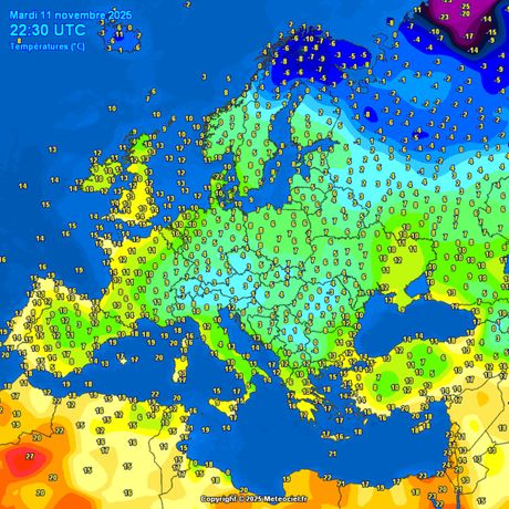 Trenutne temperature vazduha