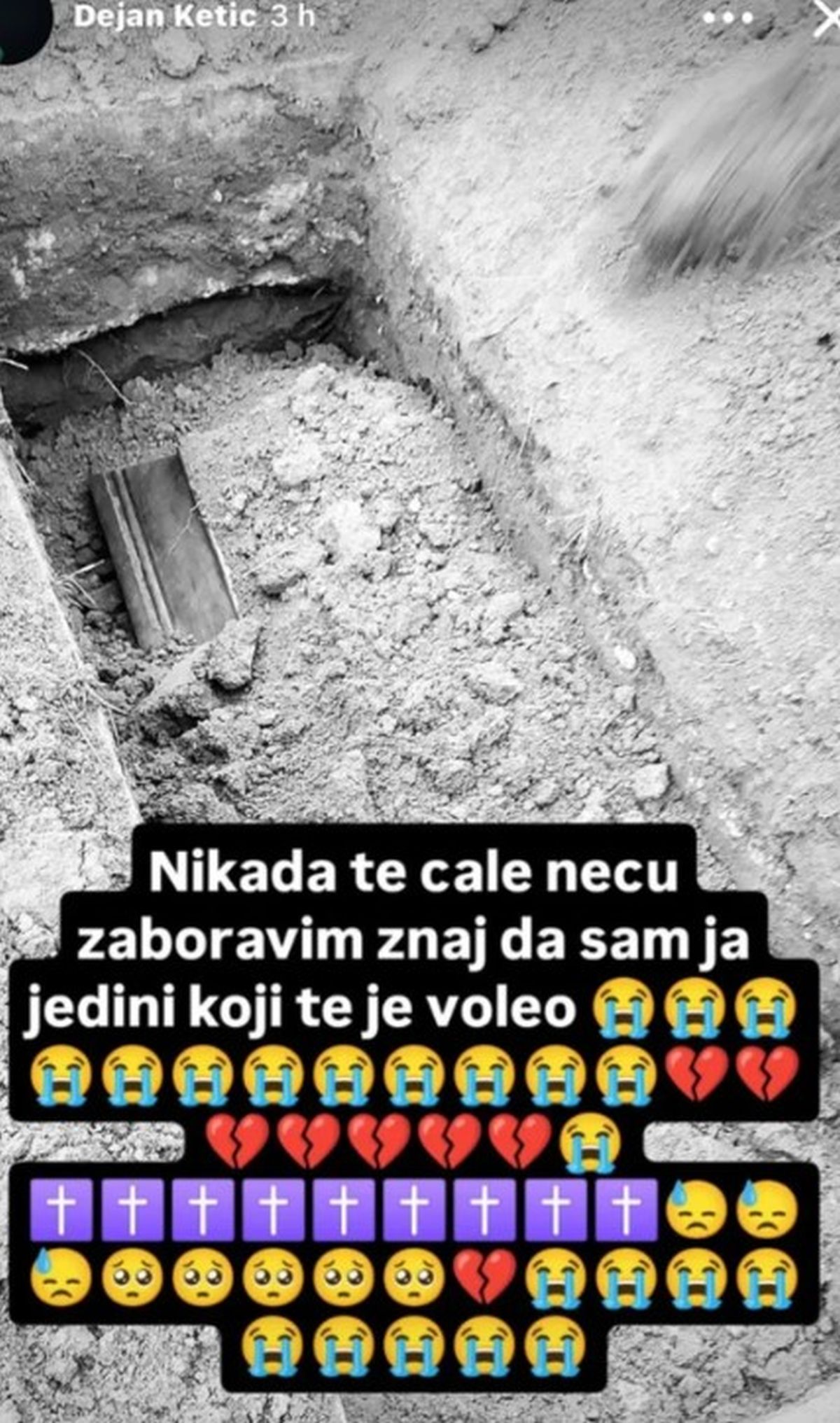 Smrt u porodice učesnika Elite, izašao pre mesec dana sada tuguje: Objavio sliku groba