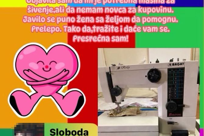 Poklon mašina za šivenje