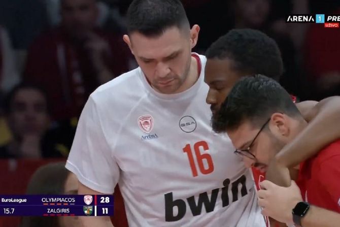 Kinan Evans, povreda Olimpijakos