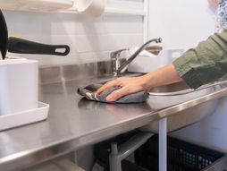 kuhinja, radna ploča, nerđajući čelik