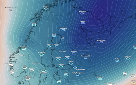 Skandinavija, polarni udar