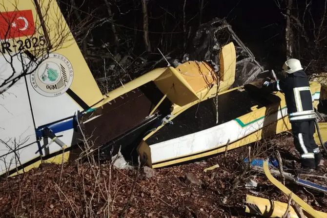 Avion udes pad Senj Hrvatska