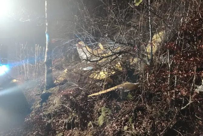 Avion udes pad Senj Hrvatska