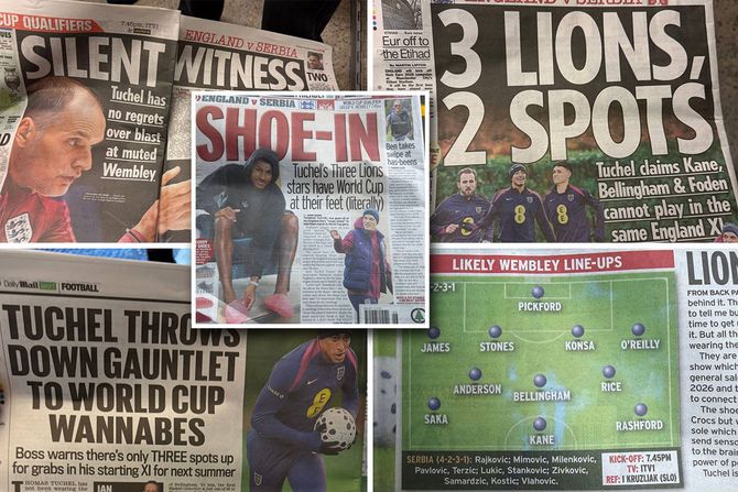 Engleski mediji pred meč sa Srbijom