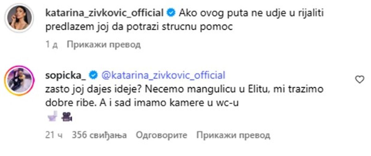 "Nećemo mangulice, tražimo dobre ribe": Ivana Šopić opasno potkačila Kiju u Kaćinoj objavi