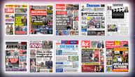 NASLOVNE STRANE SUTRAŠNJIH NOVINA: Prelistavanje štampe za petak, 14. novembar 2025. godine