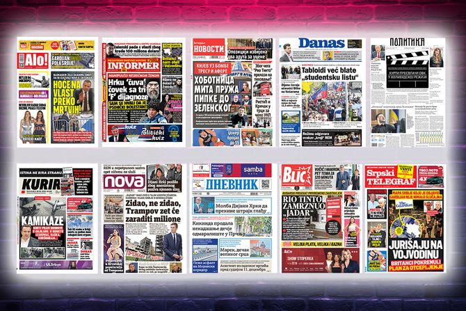 Prelistavanje pregled štampe naslovne strane novine Fičer