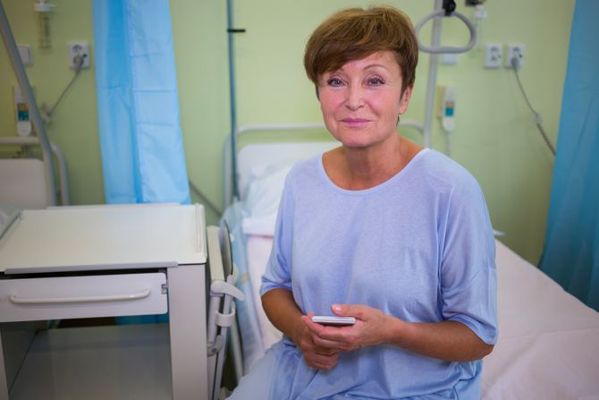 žena, bolnica, pacijent