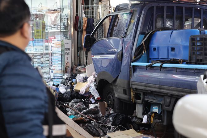 Južna Koreja pijaca kamion