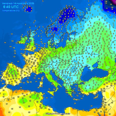 Trenutne temperature vazduha
