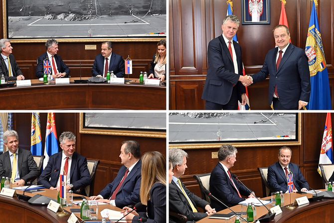 Dacic Sastanak Delegacija Ujedinjenog Kraljevstva Velike Britanije i Severne Irske