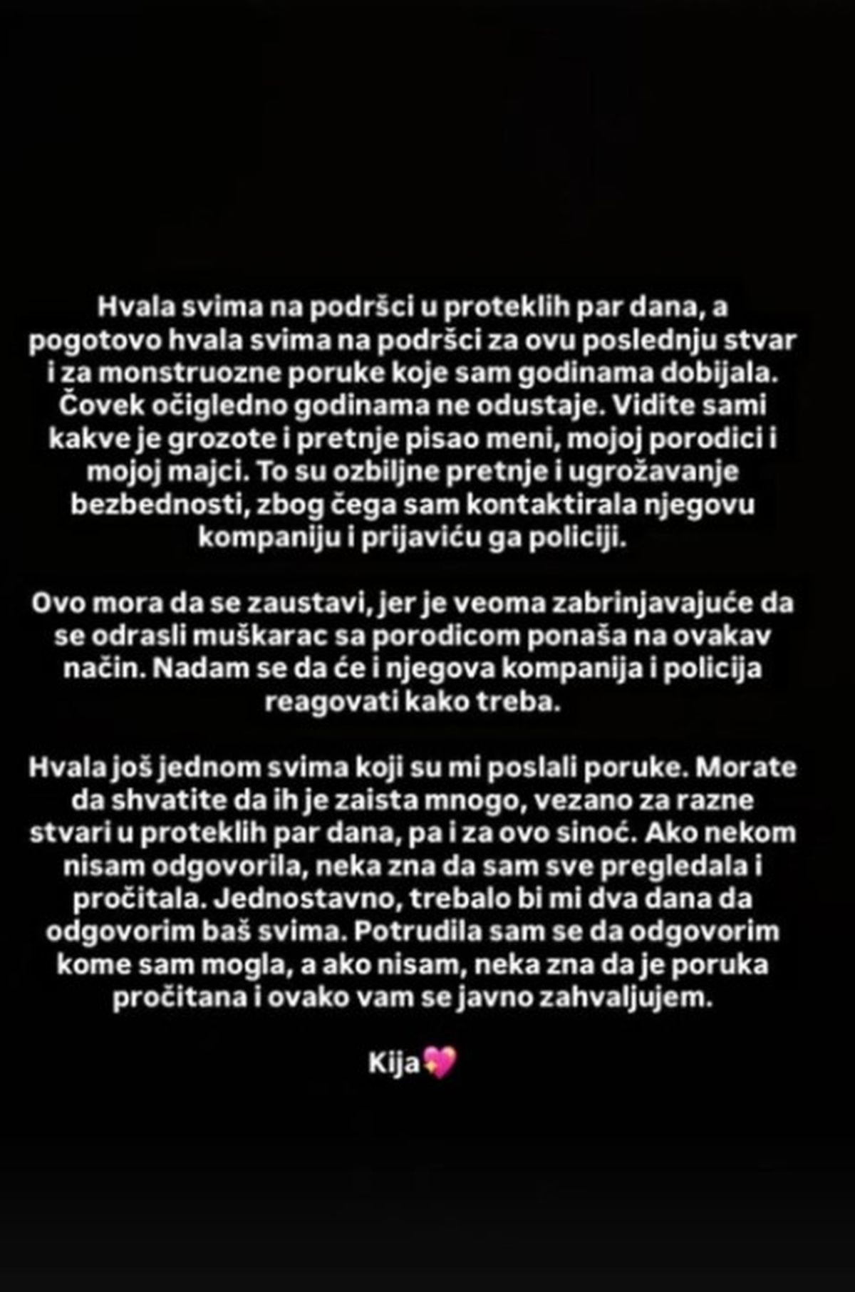 "Prijaviću ga policiji": Kija Kockar u jeku drame sa Kaćom donela odluku! Hitno se oglasila