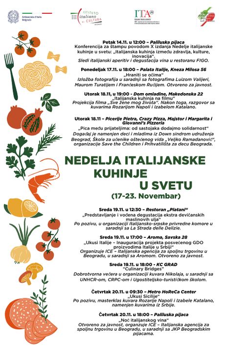 Nedelja italijanske kuhinje italijanska kuhinja