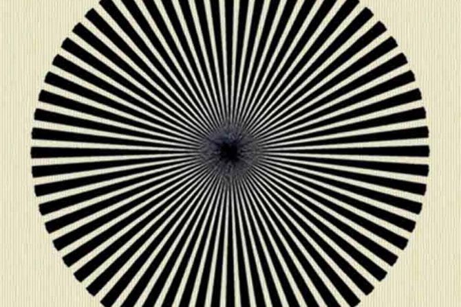 Optička iluzija centar kruga