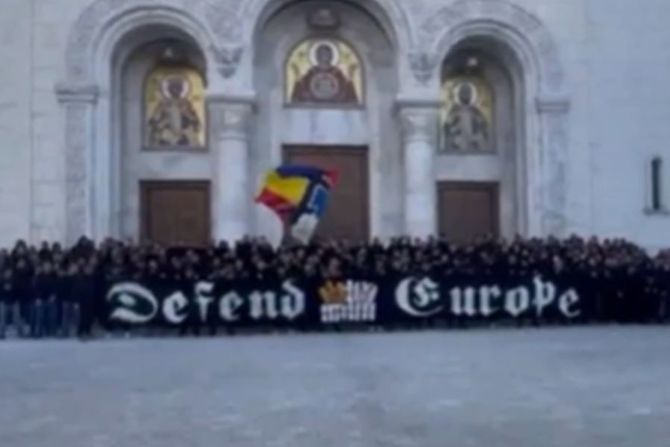 Navijači Rumunije u Beogradu