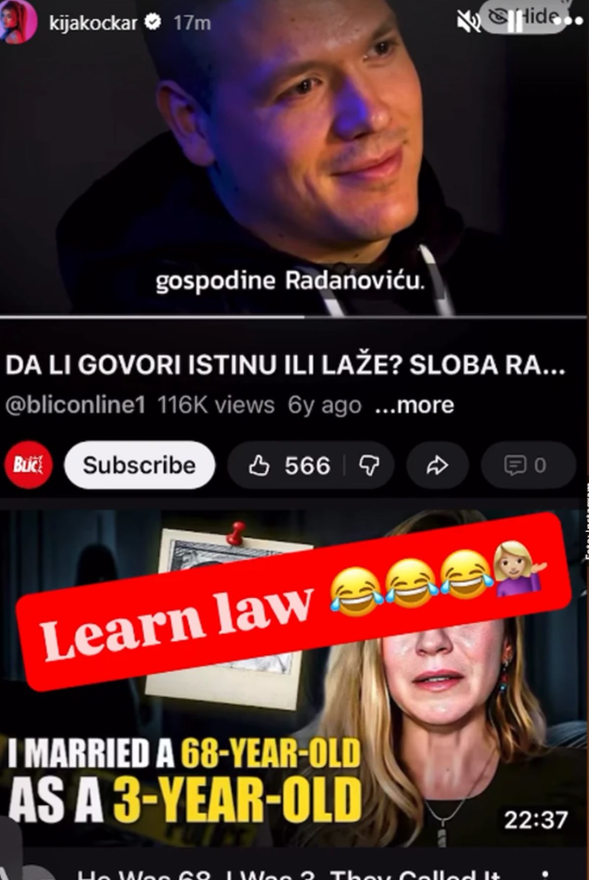 Kija odgovorila Slobi Radanoviću, nakon njegove pretnje tužbom: Kockareva objavila njegov snimak "Nauči prava"