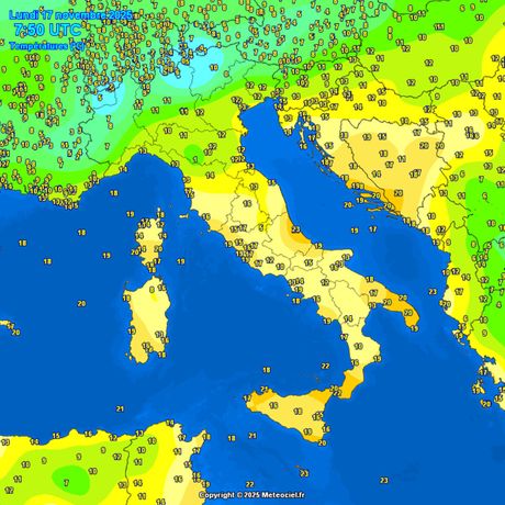 Trenutne temperature vazduha