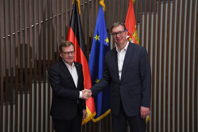 Aleksandar Vučić i Johan Vadeful