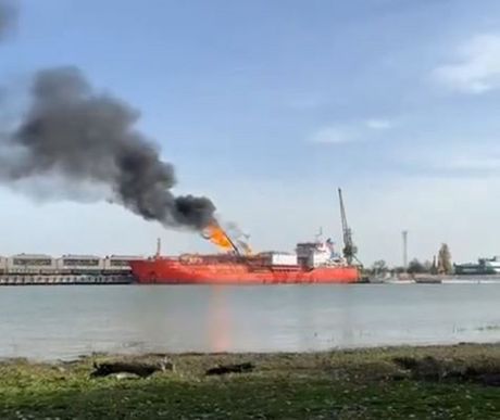 Tanker eksplozija Dunav Rumunija