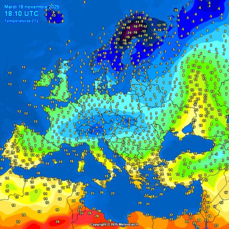 Trenutne temperature vazduha