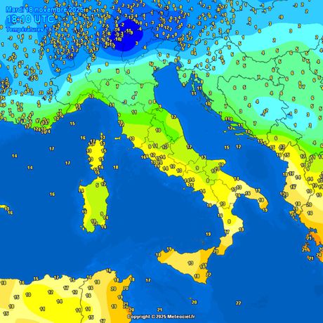 Trenutne temperature vazduha