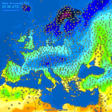 Trenutne temperature vazduha