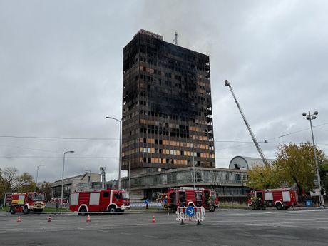 Požar, Vjesnikov neboder, Zagreb