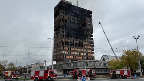 Požar, Vjesnikov neboder, Zagreb