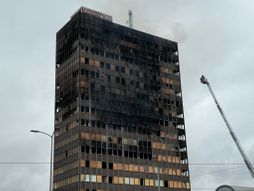 Požar, Vjesnikov neboder, Zagreb