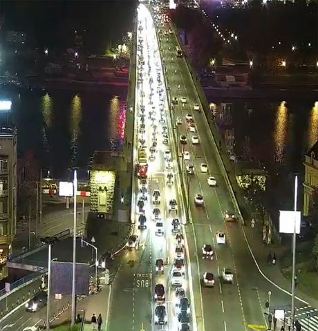 Saobraćaj gužva Beograd Brankov most