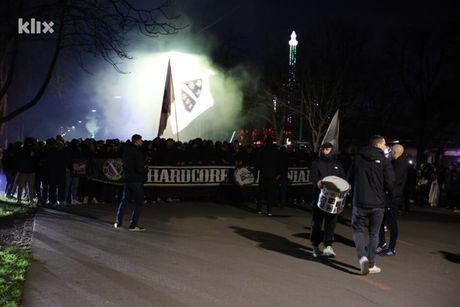 Korteo navijači Bosne i Hercegovine u Beču
