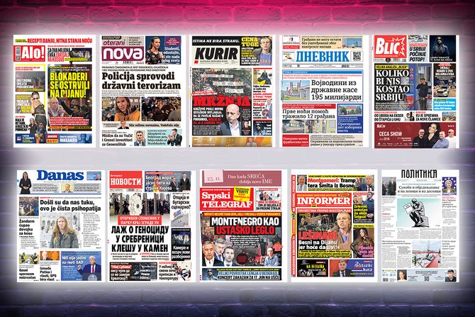 Prelistavanje pregled štampe naslovne strane novine Fičer