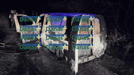 Pljačka Novi Pazar, spaljeno vozilo