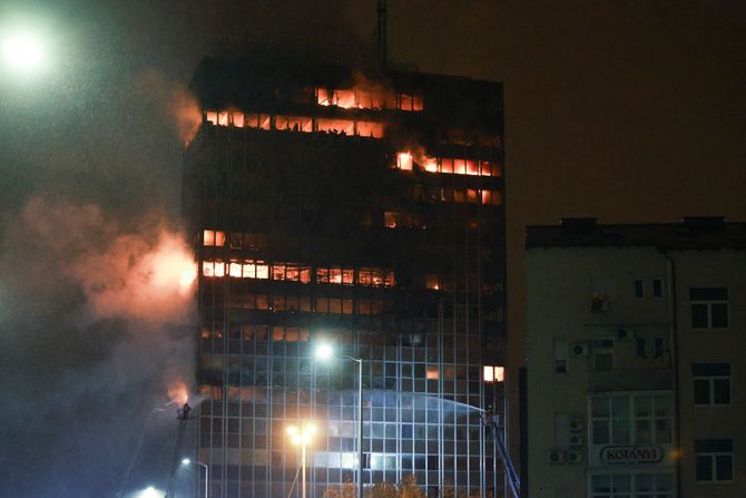 Vjesnikov neboder požar Zagreb