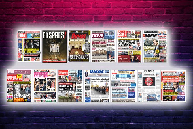 Prelistavanje pregled štampe naslovne strane novine Fičer