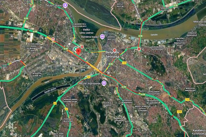 Saobraćaj 20. novembar 8h