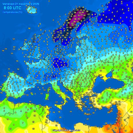 Trenutne temperature vazduha