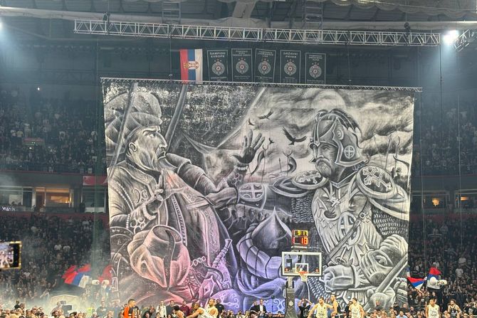 Koreografija navijača Partizana