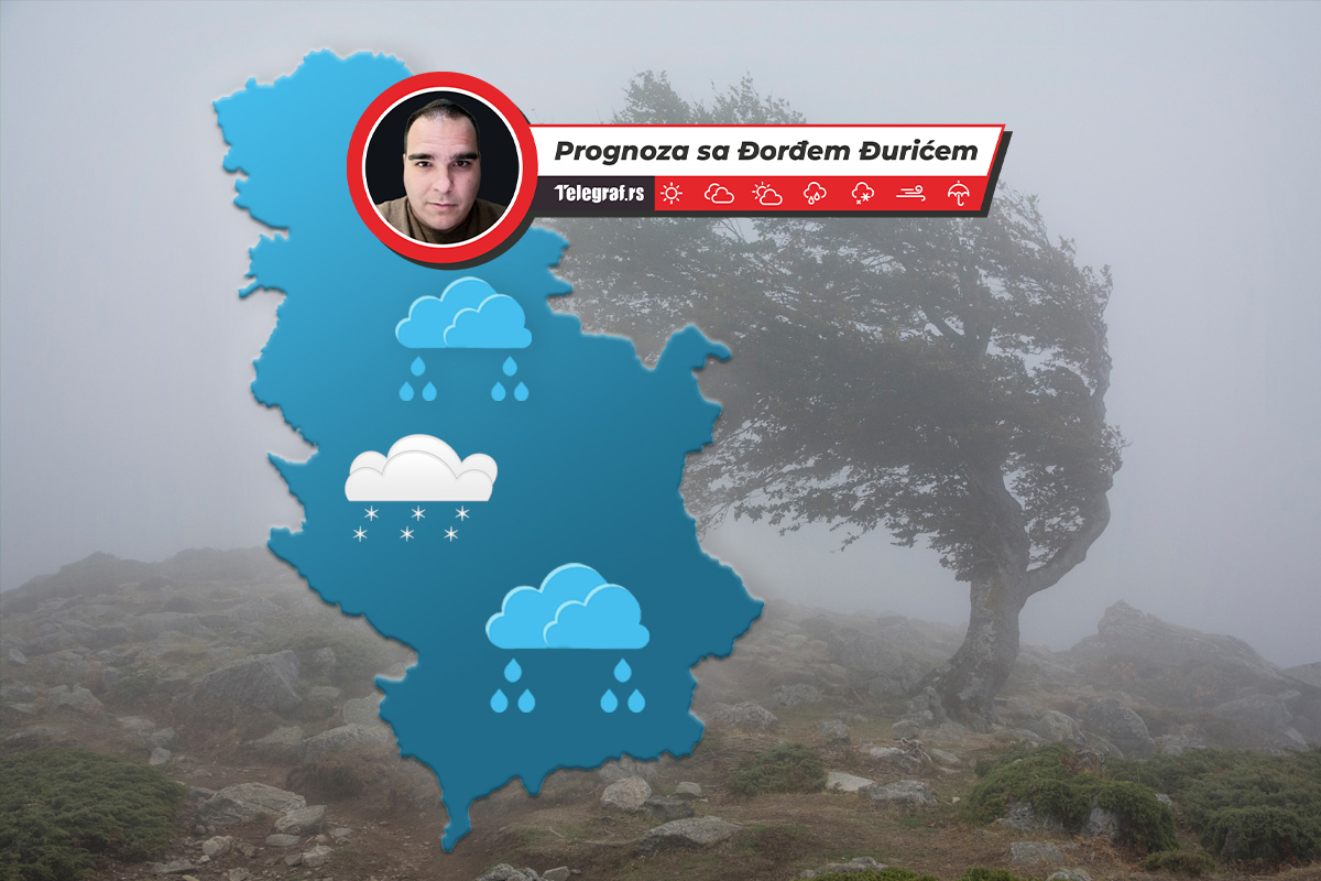 Danas kiša, a evo gde će padati sneg! U jednom delu zemlje sunčano: Temperatura od 8 do 16