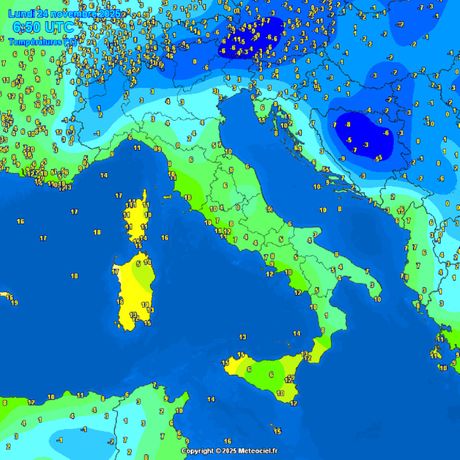 Temperature vazduha juče ujutro i danas