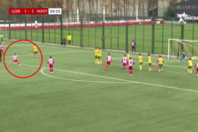 Uroš Đorđević, omladinci Crvena zvezda - Žilina