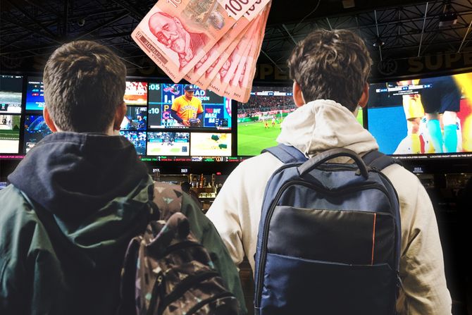 Kladionica, klađenje, deca, tinejdžeri, pare