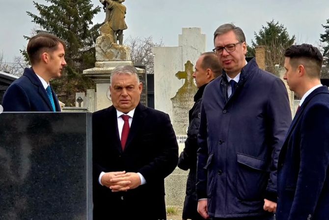Vučić i Orban obišli grob Ištvana Pastora