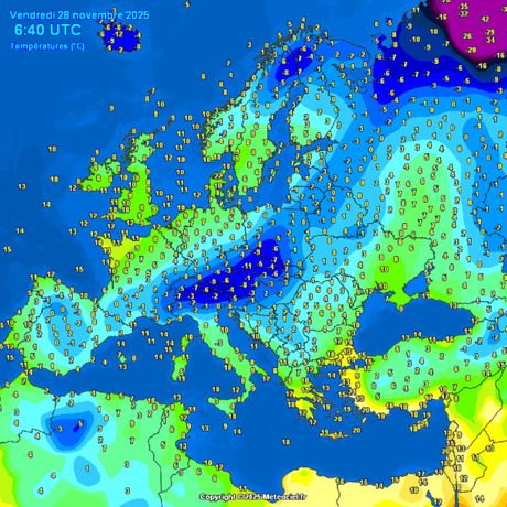Trenutne temperature vazduha
