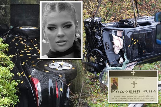 Ana Radović, Međuvršje, saobraćajna nesreća, Čačak, sahrana, umrlica