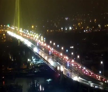 Saobraćaj gužva Beograd Most na Adi