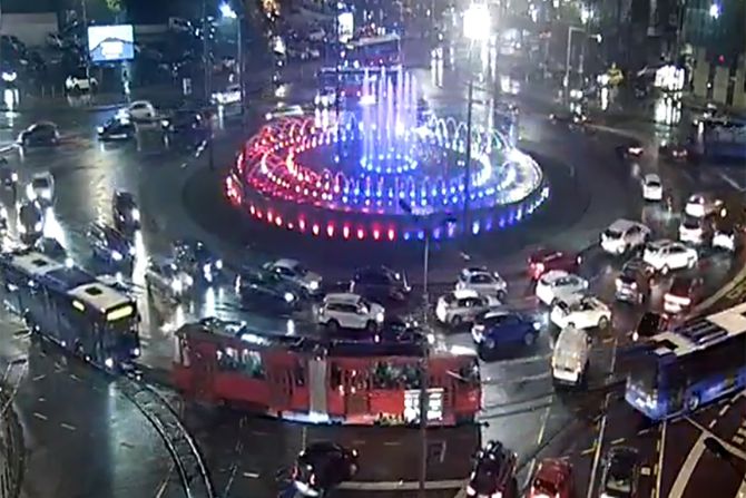 Saobraćaj gužva Beograd Slavija